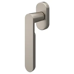 GoodHome Crémone de fenêtre Minzh aluminium gris chromé L.12cm- Poignée De Fenêtre