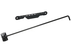Afbat Crochet de contrevent + crémaillère à poignée aluminium compoSite l.500 mm- Volet Battant|Accesoire Pour Volet