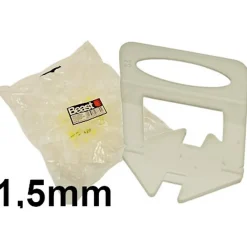 Beast Croisillons Autonivelants 1,5 mm pour Carreaux 2 à 12,5 mm - Lot de 100 - Précision et Facilité d'Installation -- Outils Du Carreleur