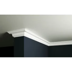 Decoflair D8 Moulure de plafond Polystyrène 50 x 50 x 2000 - 1 pièce- Moulure Et Rosace De Plafond
