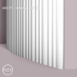 Noel & Marquet 3d panneau mural NMC ARSTYL CALANDO FLEX Noel Marquet flexible Lambris mural Panneau acoustique Moulure flexible 2 m- Moulure