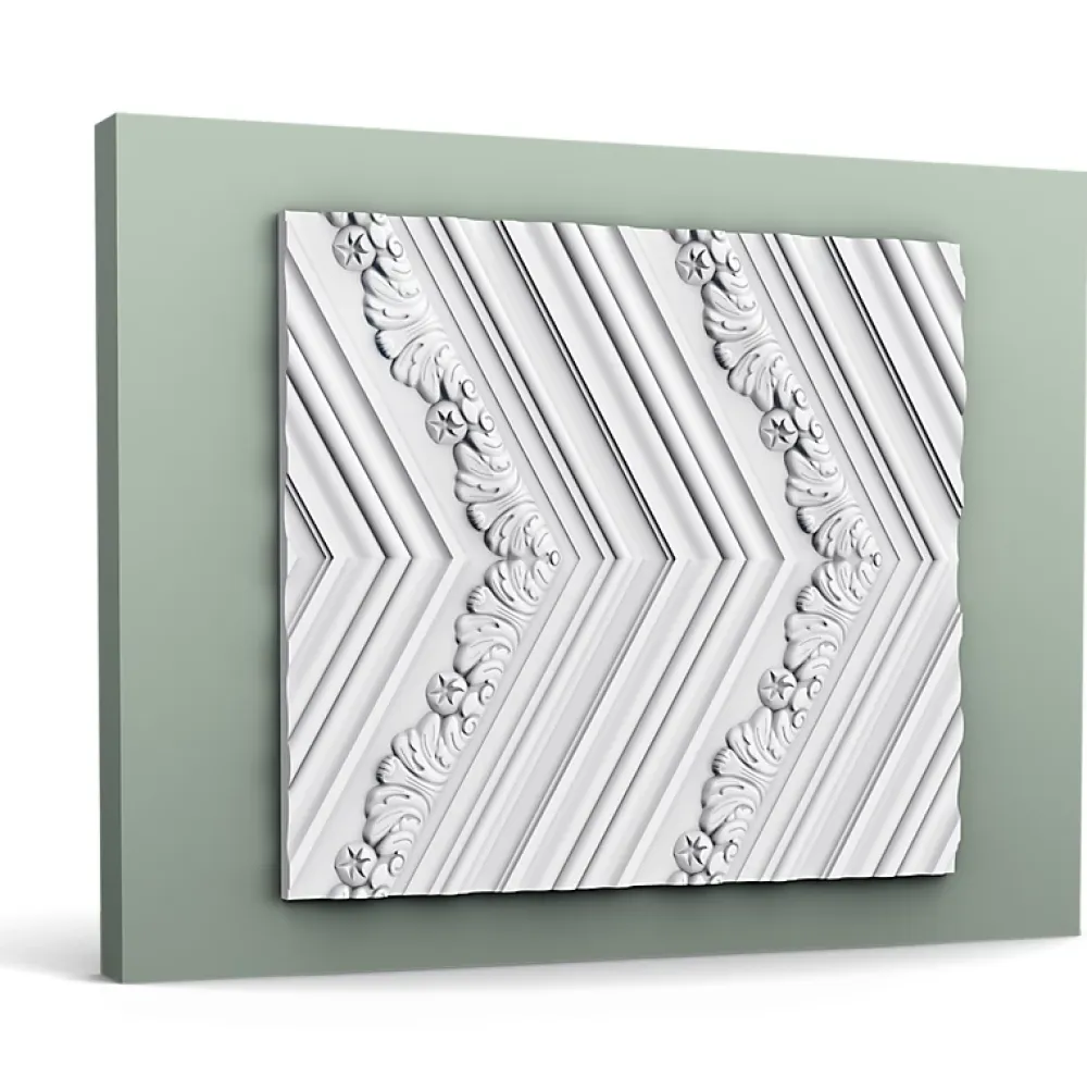 Orac Decor Panneau Mural Décoratif<3d panneau mural LUXXUS W130 CHEVRON Dalle pour mur et plafond Élement décorative