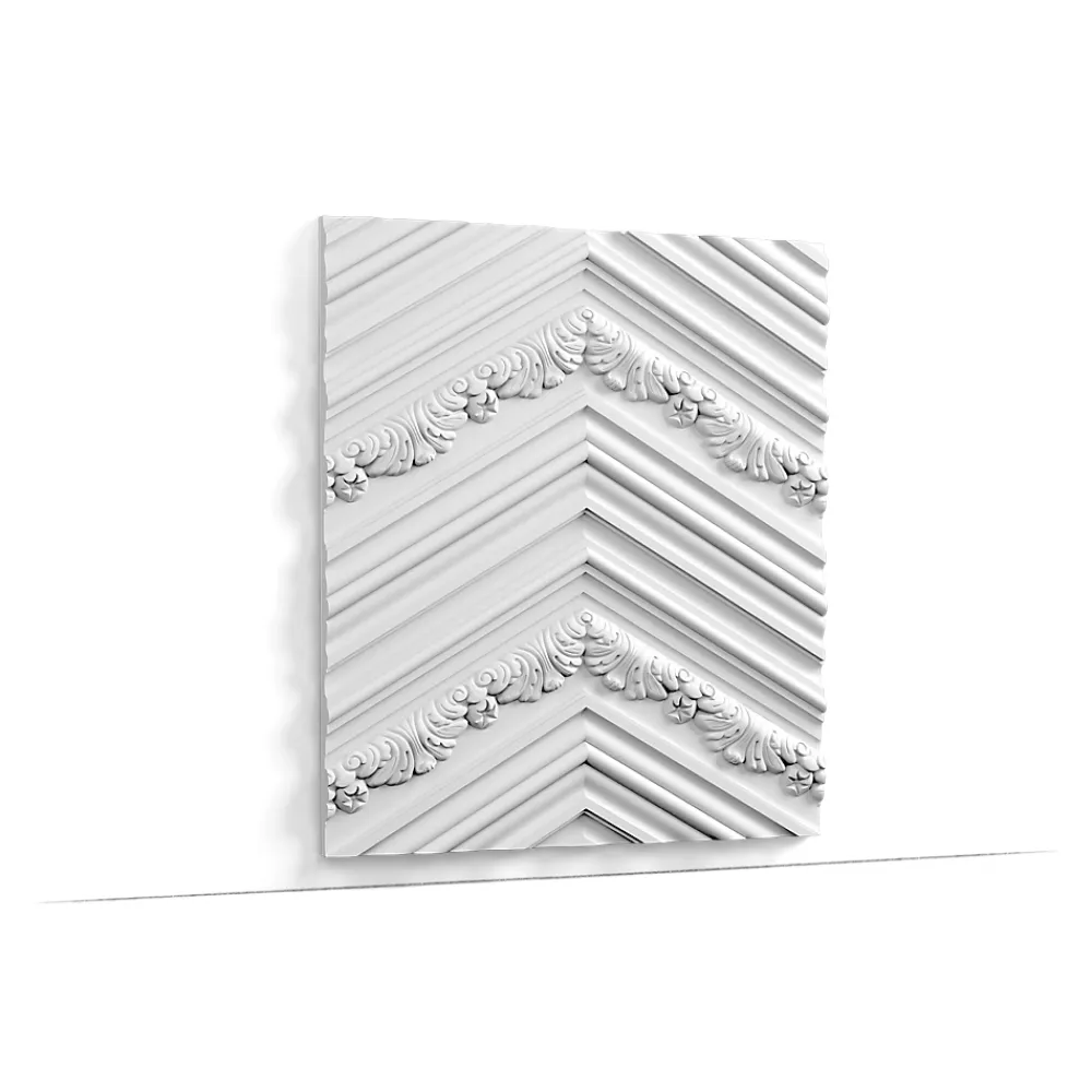 Orac Decor Panneau Mural Décoratif<3d panneau mural LUXXUS W130 CHEVRON Dalle pour mur et plafond Élement décorative