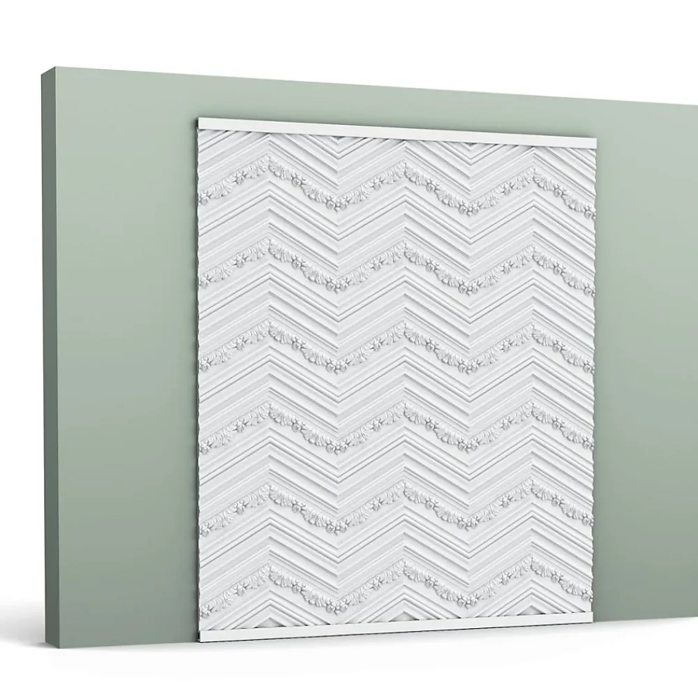 Orac Decor Panneau Mural Décoratif<3d panneau mural LUXXUS W130 CHEVRON Dalle pour mur et plafond Élement décorative