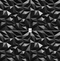 Ikhemalarka 3D PVC panneaux muraux decor gaming chambre mur plafond effet 3D mirror noir plaques PVC decoration 0.25m²- Panneau Mural Décoratif
