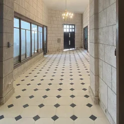 Ligerio Dallage à cabochons Poillé - Vendu au m²- Carrelage Sol Pour Salle De Bains|Carrelage Sol Effet Pierre
