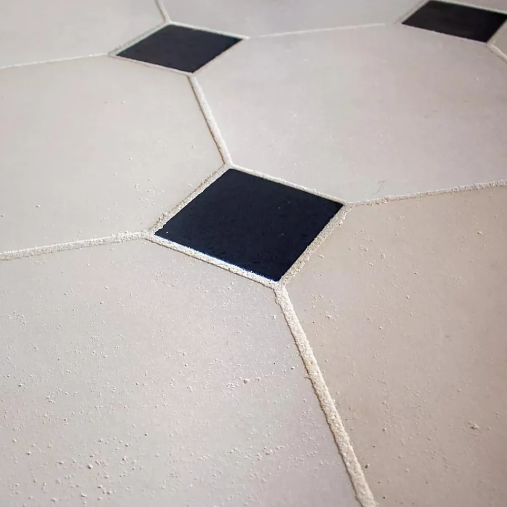 Ligerio Dallage à cabochons Poillé - Vendu au m²- Carrelage Sol Pour Salle De Bains|Carrelage Sol Effet Pierre