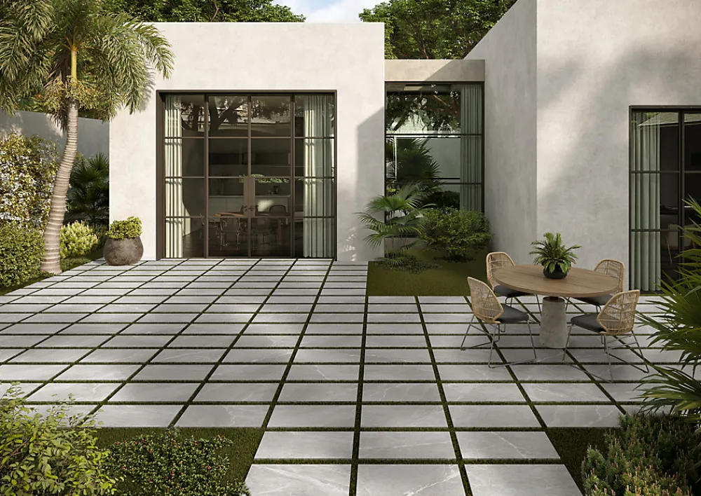 Dalle carrelage extérieur 2cm Bodo gris 60 x 60 cm- Carrelage Extérieur Et Terrasse