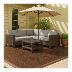 Artplast Dalle de sol Clipsable 116 x 76 x 3 cm Rectangulaire Polypropylène Revêtement de Sol Modulable Intérieur / Extérieur Art Plast- Dalle Pvc Garage