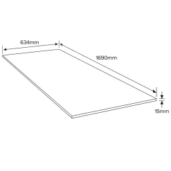 Panneau Bois, Osb, Mdf<Dalle OSB 3 RL4 - 169 x 63,4 cm, ép.15 mm (vendue à la pièce)