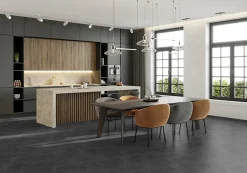 Gerflor Dalle Et Lame Pvc<Dalle PVC à clipser Senso Premium Rigide acoutisque marbre gris foncé 39,9 x 73 cm,