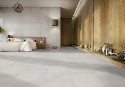 Gerflor Dalle Et Lame Pvc<Dalle PVC à clipser Senso Premium Rigide acoutisque béton gris 39,9 x 73 cm,