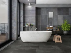 Gerflor Dalle Et Lame Pvc<Dalle PVC à clipser Senso Clic 3 pierre noire 38,9 x 72,9 cm