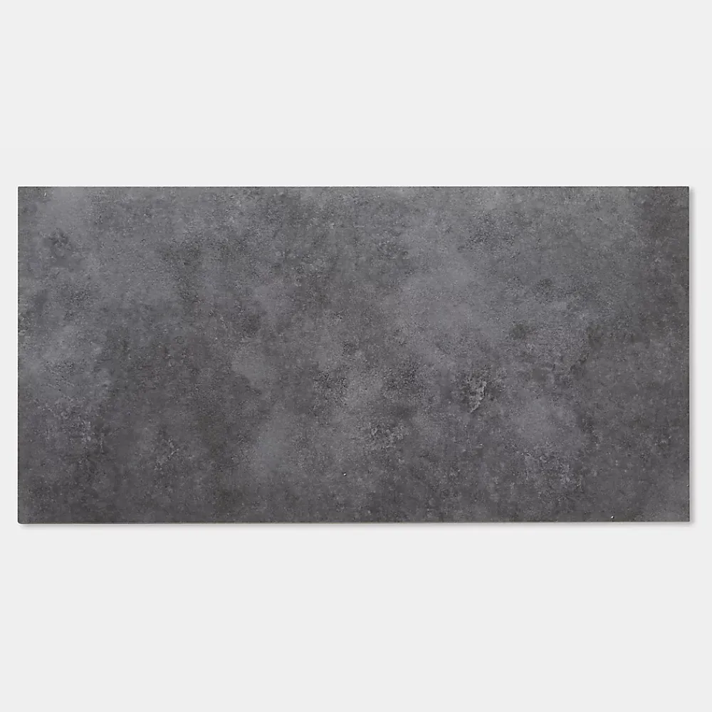 GoodHome Dalle PVC adhésive PopRock Béton anthracite 30 x 60 cm (vendue au carton)- Dalle Et Lame Pvc