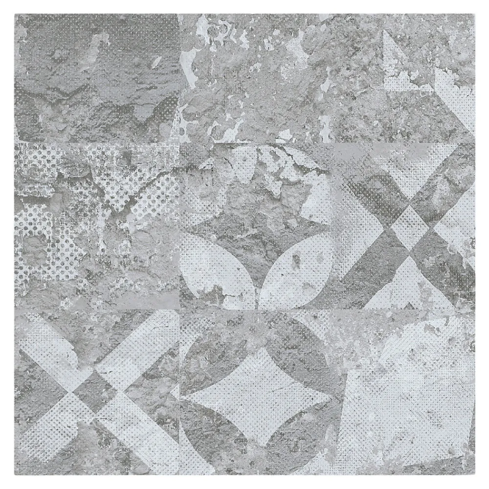 GoodHome Dalle Et Lame Pvc<Dalle PVC adhésive Ragga décor carreaux de ciment 30,5 x 30,5 cm