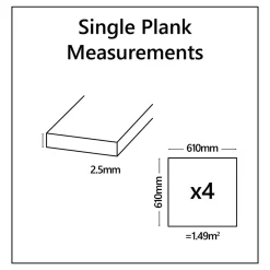 GoodHome Dalle Et Lame Pvc<Dalle PVC adhésive Ragga décor carreaux de ciment 30,5 x 30,5 cm