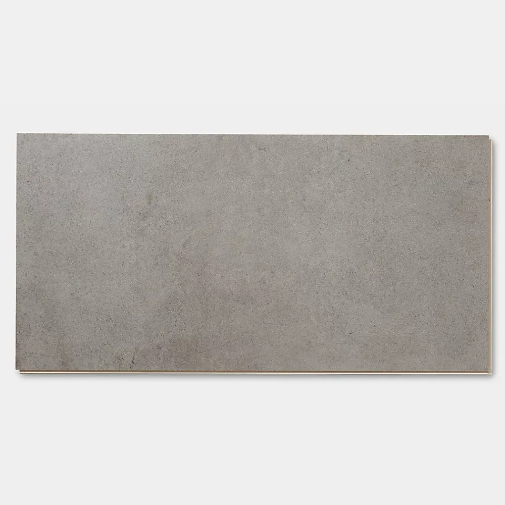 GoodHome Dalle Et Lame Pvc<Dalle PVC clipsable Baila béton gris L. 61 x l. 30.5 cm