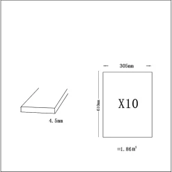 GoodHome Dalle PVC clipsable Capella pierre blanche L.61 x l. 30.5cm- Dalle Et Lame Pvc