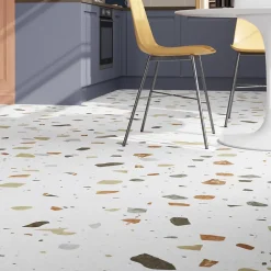GoodHome Dalle PVC clipsable Mambo 82x42 cm terrazzo (vendue au carton)- Dalle Et Lame Pvc