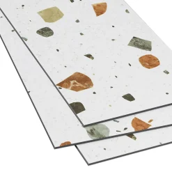 GoodHome Dalle PVC clipsable Mambo 82x42 cm terrazzo (vendue au carton)- Dalle Et Lame Pvc