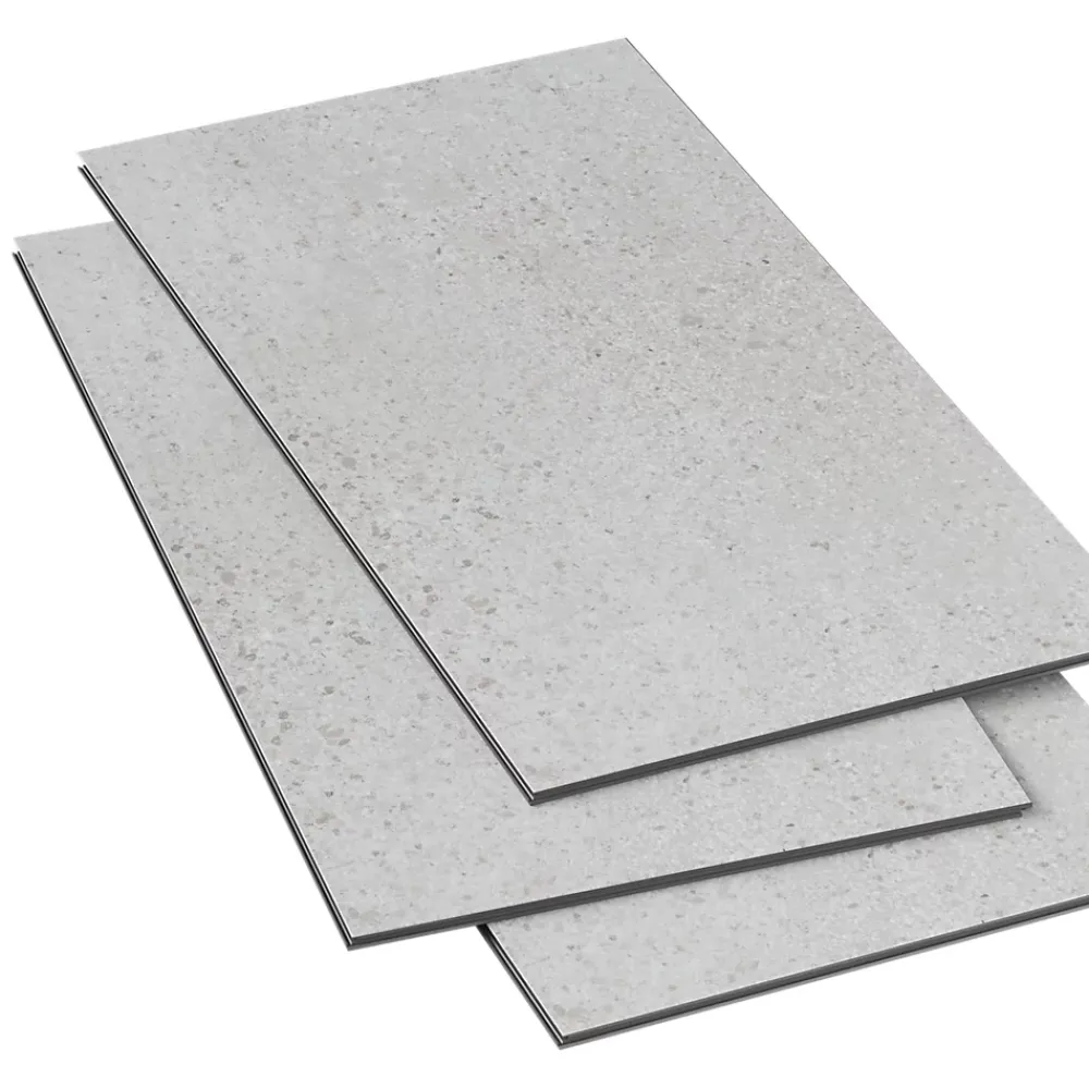 GoodHome Dalle PVC clipsable Mambo L.61 x l. 30.5cm décor pierre grise (vendue au carton)- Dalle Et Lame Pvc