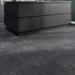 GoodHome Dalle PVC clipsable Mambo 63x32 cm ardoise (vendue au carton)- Dalle Et Lame Pvc