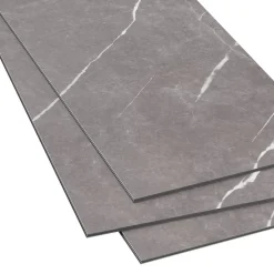 GoodHome Dalle Et Lame Pvc<Dalle PVC clipsable Mambo 82x42 cm marbre gris (vendue au carton)