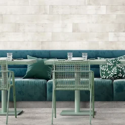 Dalle Murale Pvc<Dalle PVC Dumawall Barnwood 18x120cm argent