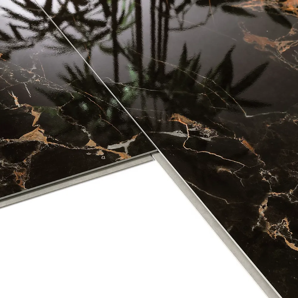 Dumaplast Dalle Murale Pvc<Dalle PVC Dumawall+ Gloss Tavira noir brillant 37,5 x 65 cm