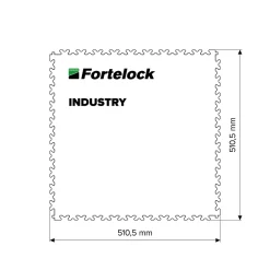 Fortelock Dalle Pvc Garage<Dalle PVC effet bleu industriel 51x51 cm