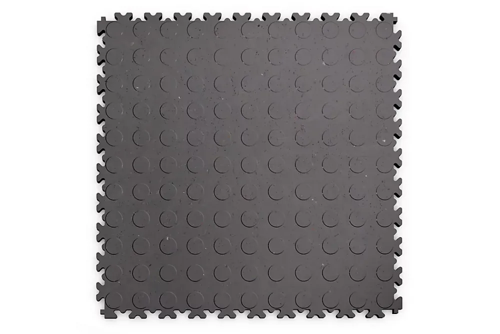 Fortelock Dalle Pvc Garage<Dalle PVC garage Industy Eco gris foncé L.51 x l.51 cm