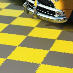 Fortelock Dalle Pvc Garage<Dalle PVC garage Industy jaune L.51 x l.51 cm