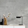 GoodHome Dalle PVC Ozark Béton L. 60cm x l. 30cm- Dalle Murale Pvc