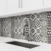 GoodHome Dalle Murale Pvc<Dalle PVC Ozark carreaux de ciment L. 60cm x l. 30cm