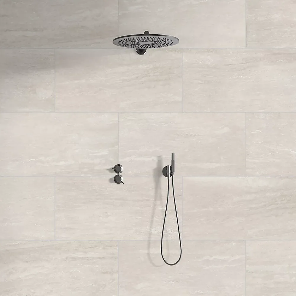 GoodHome Dalle Murale Pvc<Dalle PVC Ozark tarvertin L. 60cm x l. 30cm