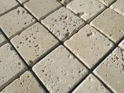 Decora Mosaicos Boite de carrelage mosaïque TRAVERTINO Beige 30x30 cm- Mosaïque Pour Douche