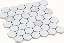Decora Mosaicos Carrelage sol et mur CALACATTA hexagone 30x30 cm- Mosaïque Pour Douche
