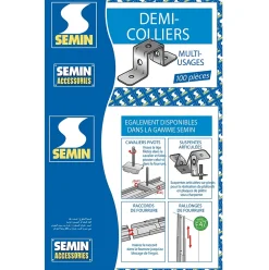 Semin Bois De Charpente<Demi Collier Multi-usages , boite de 100 (Lot de 200)