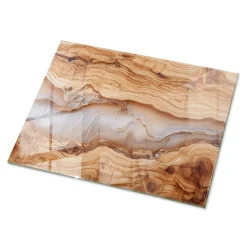 Wallfluent Plateau En Verre<Dessus de table en verre trempé 80x60 cm Bois naturel avec résine