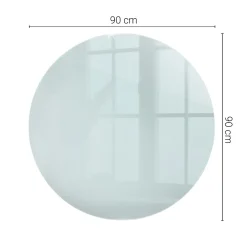 Wallfluent Plateau En Verre<Dessus de table en verre trempé fi90 cm Transparent