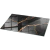 Wallfluent Plateau En Verre<Dessus de table en verre trempé 140x70 cm Motif marbré avec veines
