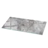 Wallfluent Dessus de table en verre trempé 125x50 cm Motif naturel de marbre- Plateau En Verre