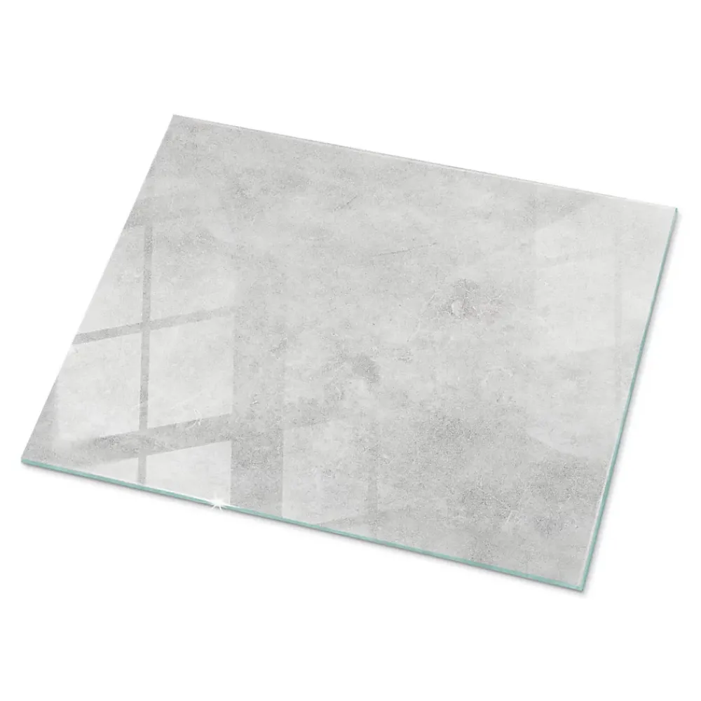 Wallfluent Plateau En Verre<Dessus de table en verre trempé 80x60 cm Texture de béton avec fissures