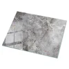 Wallfluent Dessus de table en verre trempé 80x60 cm Motif naturel de marbre- Plateau En Verre