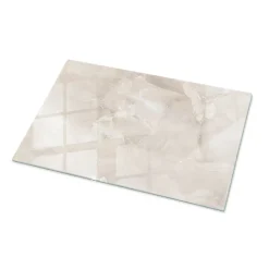 Wallfluent Dessus de table en verre trempé 100x70 cm Motif texturé de marbre- Plateau En Verre