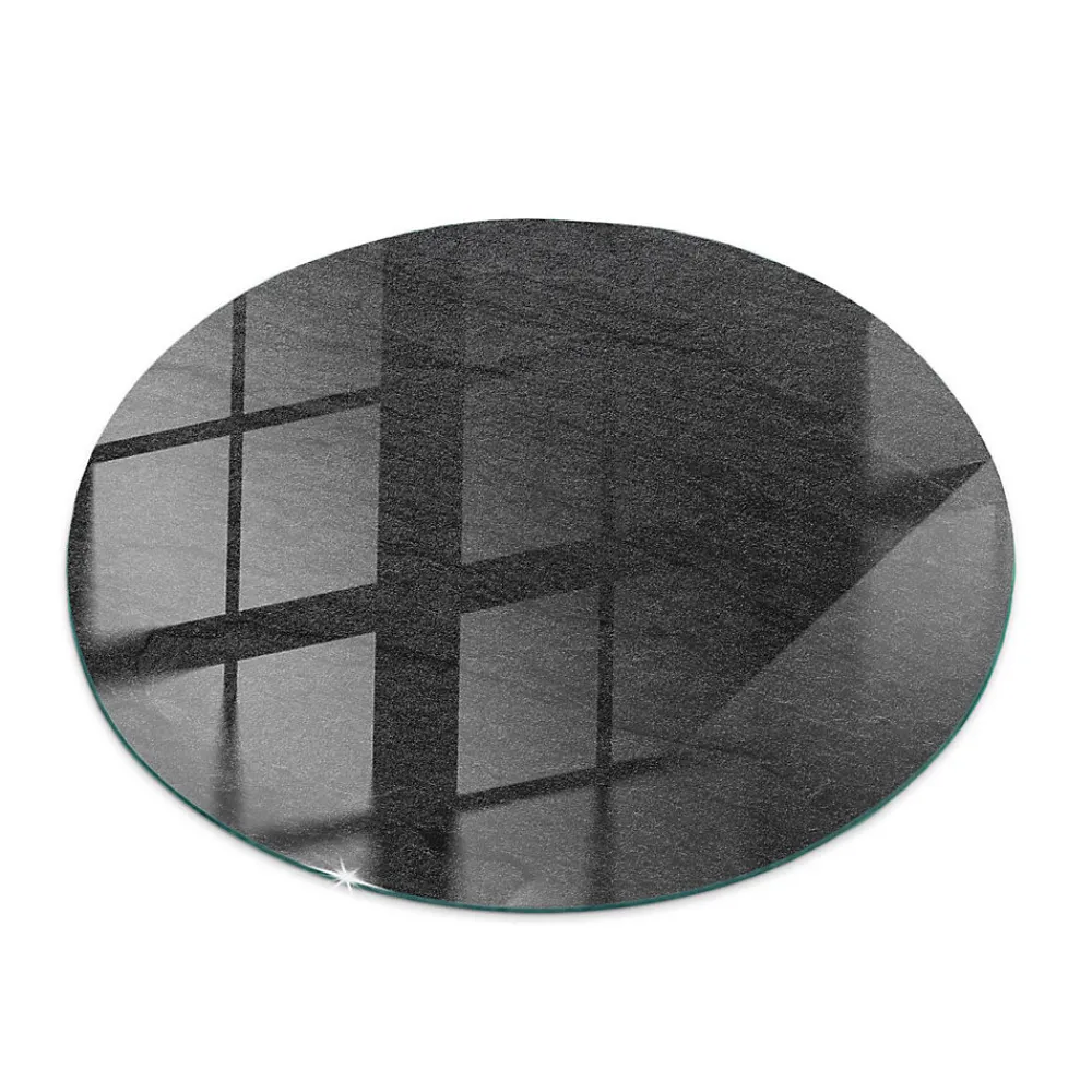 Wallfluent Plateau En Verre<Dessus de table en verre trempé fi50 cm Texture de pierre naturelle