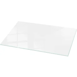 Wallfluent Dessus de table en verre trempé 100x50 cm Couleur blanche lisse- Plateau En Verre