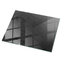 Wallfluent Dessus de table en verre trempé 80x60 cm Texture de pierre naturelle- Plateau En Verre