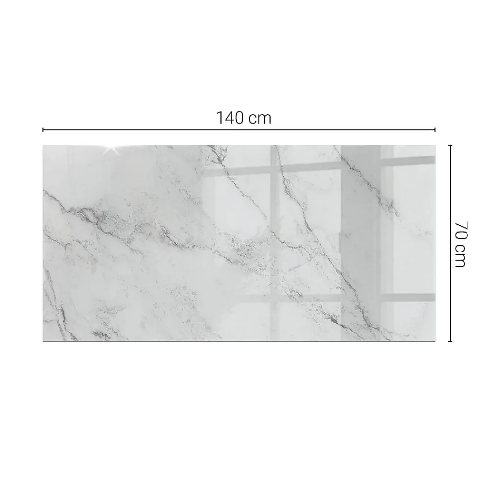 Wallfluent Plateau En Verre<Dessus de table en verre trempé 140x70 cm Motif de surface en marbre