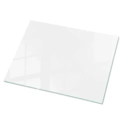 Wallfluent Dessus de table en verre trempé 80x60 cm Couleur blanche lisse- Plateau En Verre